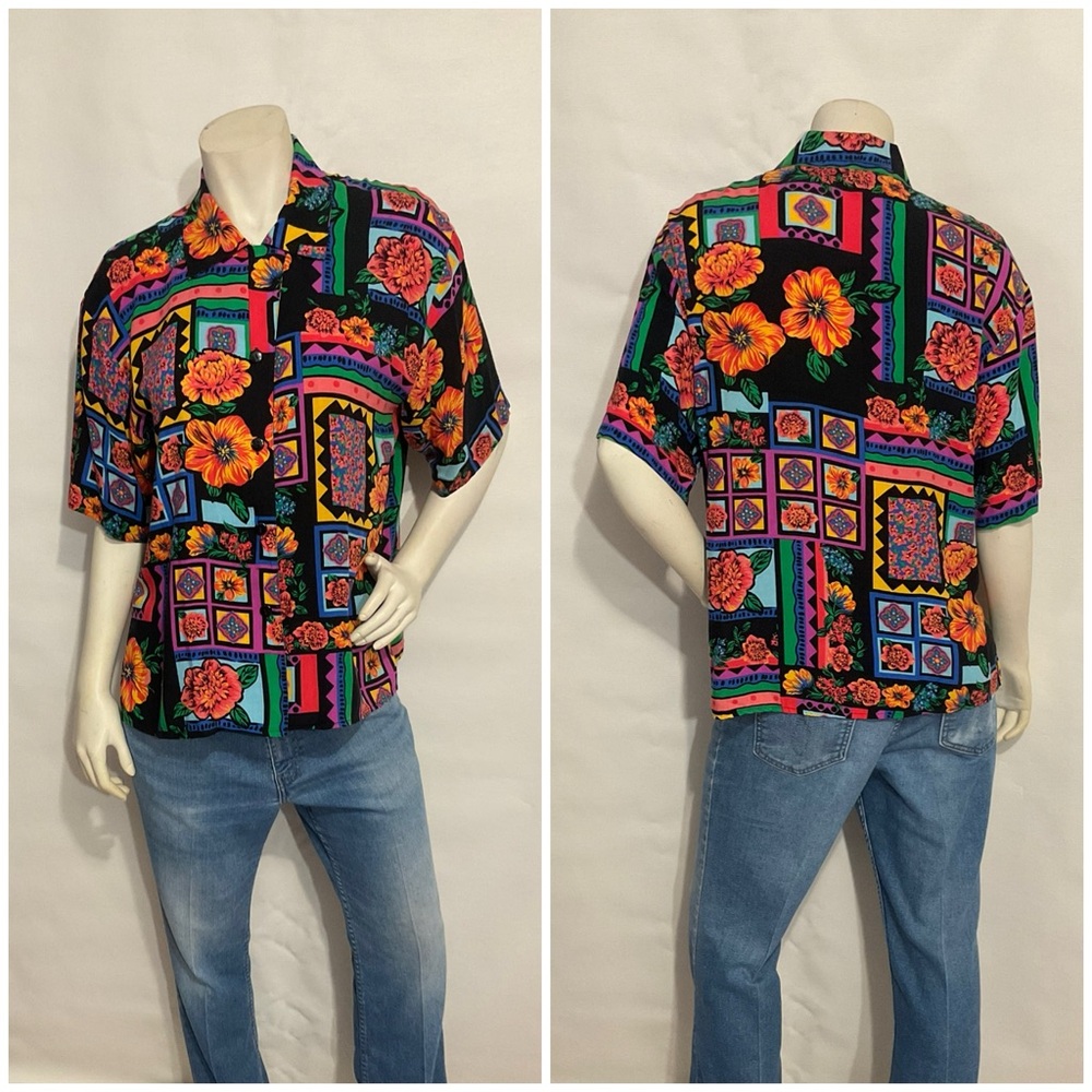 Vintage Mom Shirt Button Down Top